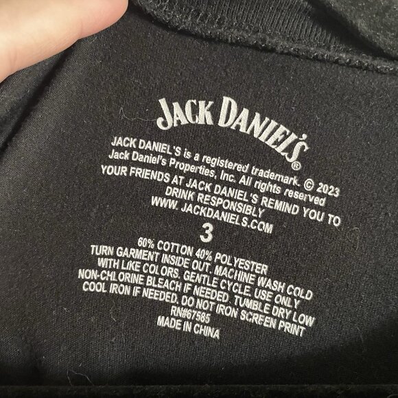 Torrid Women 3X Black Short Sleeve Jack Daniels Graphic Classic Fit Crew Tee - Picture 6 of 7